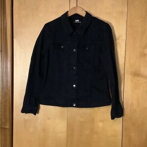 Lee Riders black denim jacket, size large